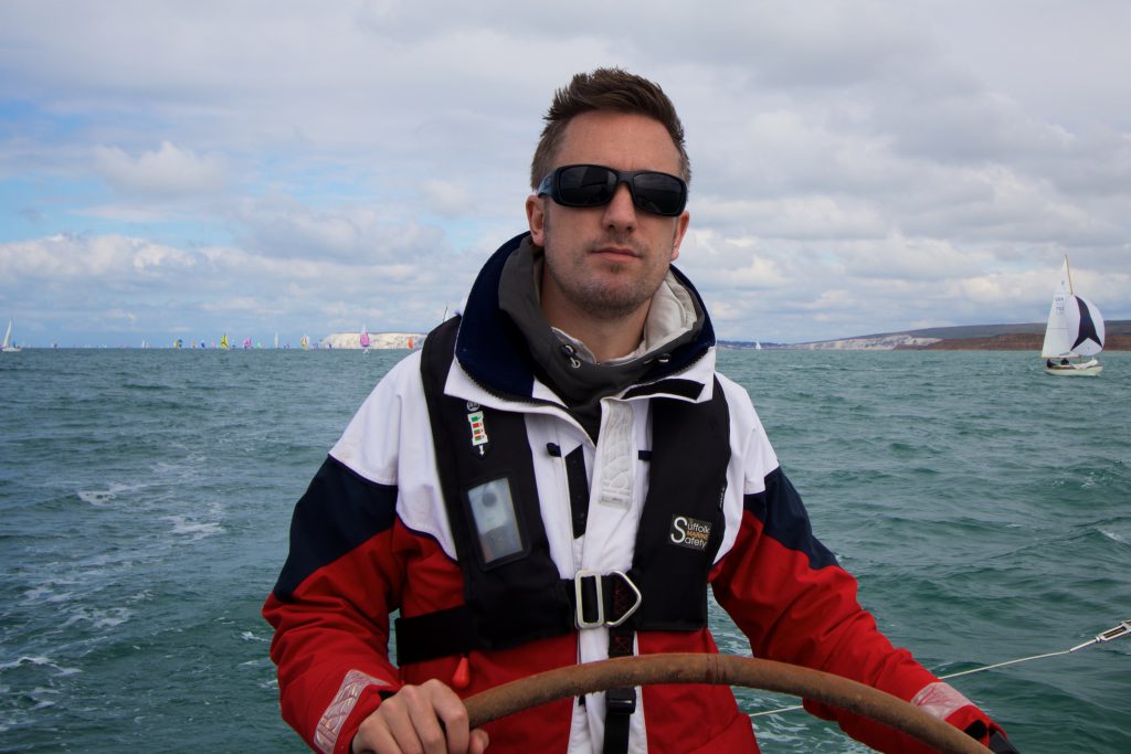 andy helming during the round the island race