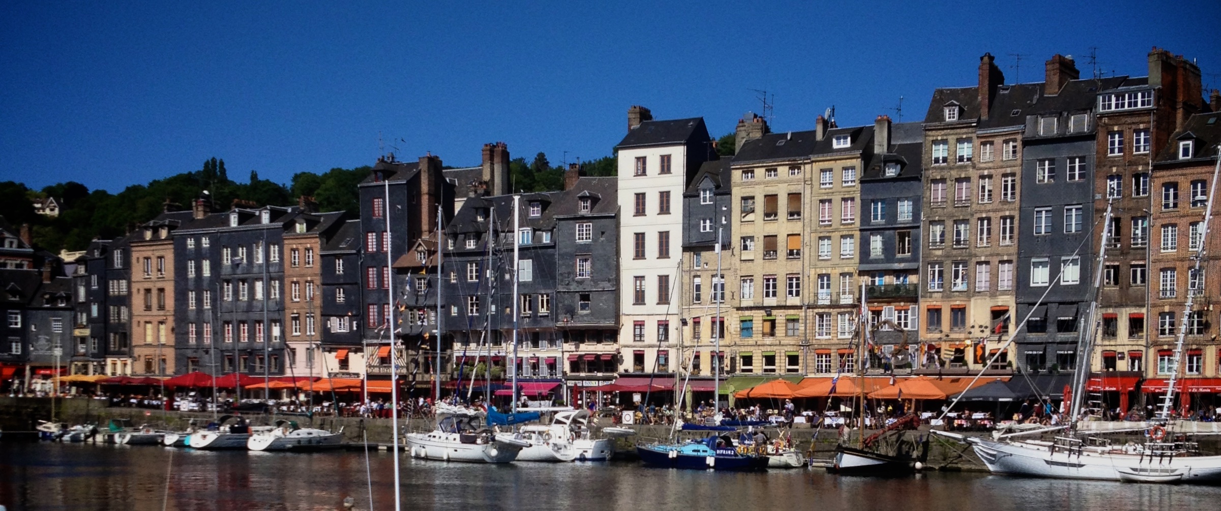 Sailing across the Channel to Honfleur in France